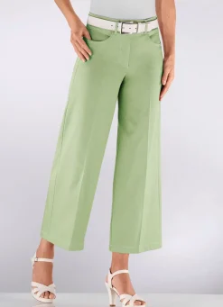 Discount COSMA Culotte mit modisch weitem Bein GRÜN