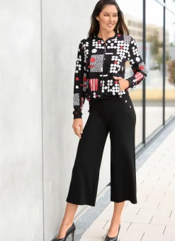 Online BADER Culotte mit Zierknöpfen SCHWARZ