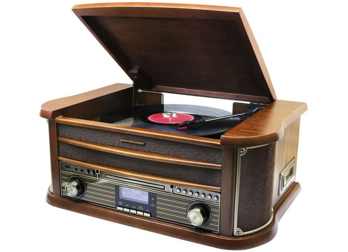 Discount BADER DAB-Nostalgie-Stereoanlage im Echtholzgehäuse BRAUN