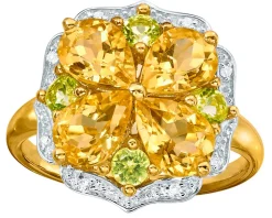 Discount BADER Damenring im Blumen-Design