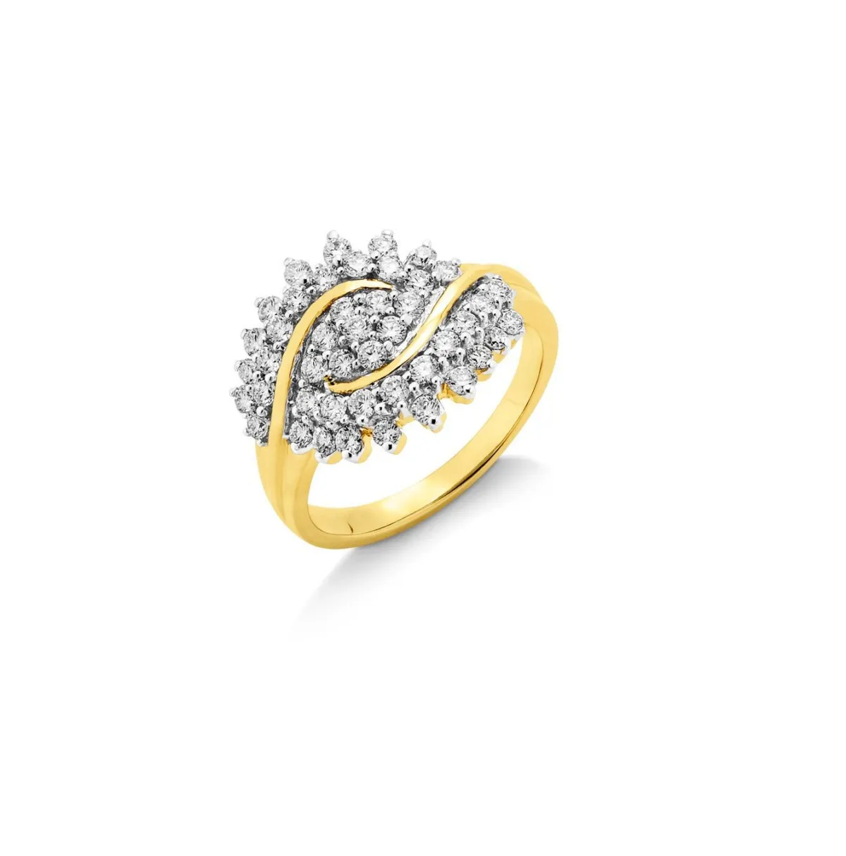 Clearance BADER Damenring mit 45 Brillanten