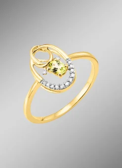 Clearance BADER Damenring mit Brillanten und Peridot