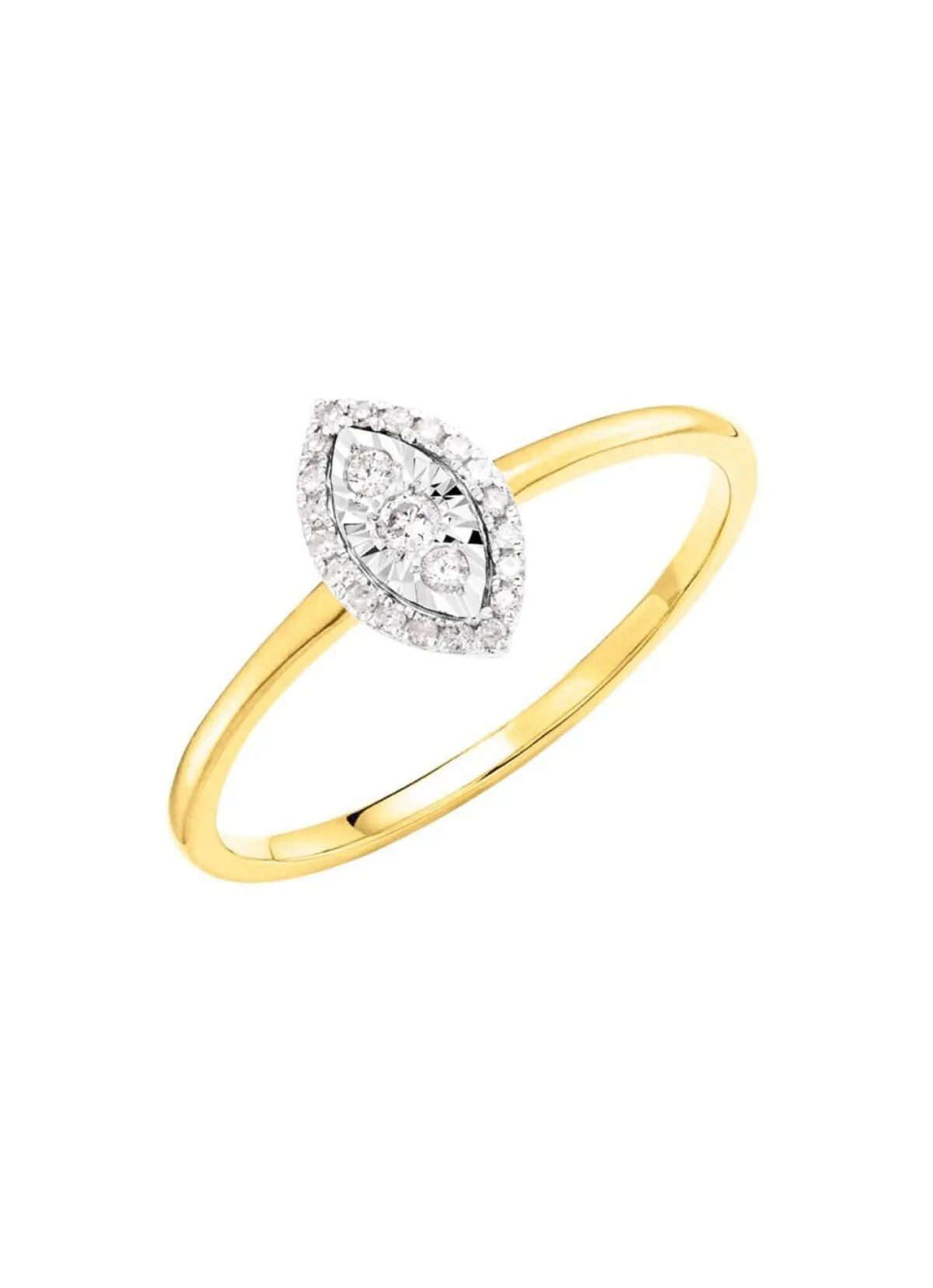 Clearance BADER Damenring mit 3 Brillanten und 20 Diamanten