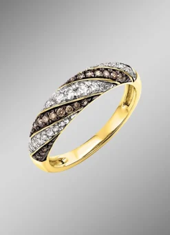 Hot BADER Damenring mit Brillanten und Diamanten