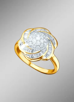 Online BADER Damenring mit 19 Brillanten und 54 Baguette- Diamanten