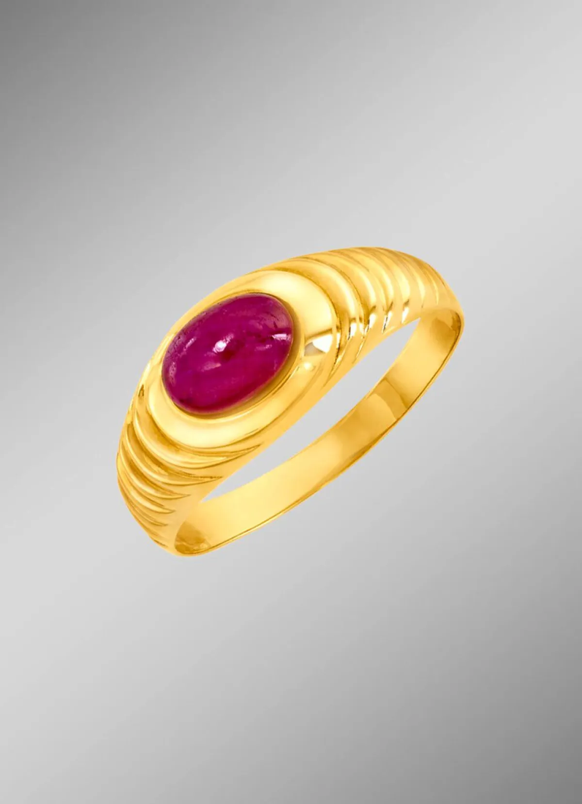 New BADER Damenring mit echt Rubin