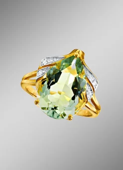 Sale BADER Damenring mit grünem Amethyst