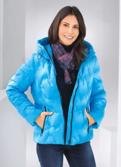 Online BADER Daunenjacke mit geklebten Kammern AQUAMARIN