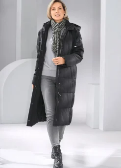 Sale BADER Daunenmantel mit fester Kapuze SCHWARZ