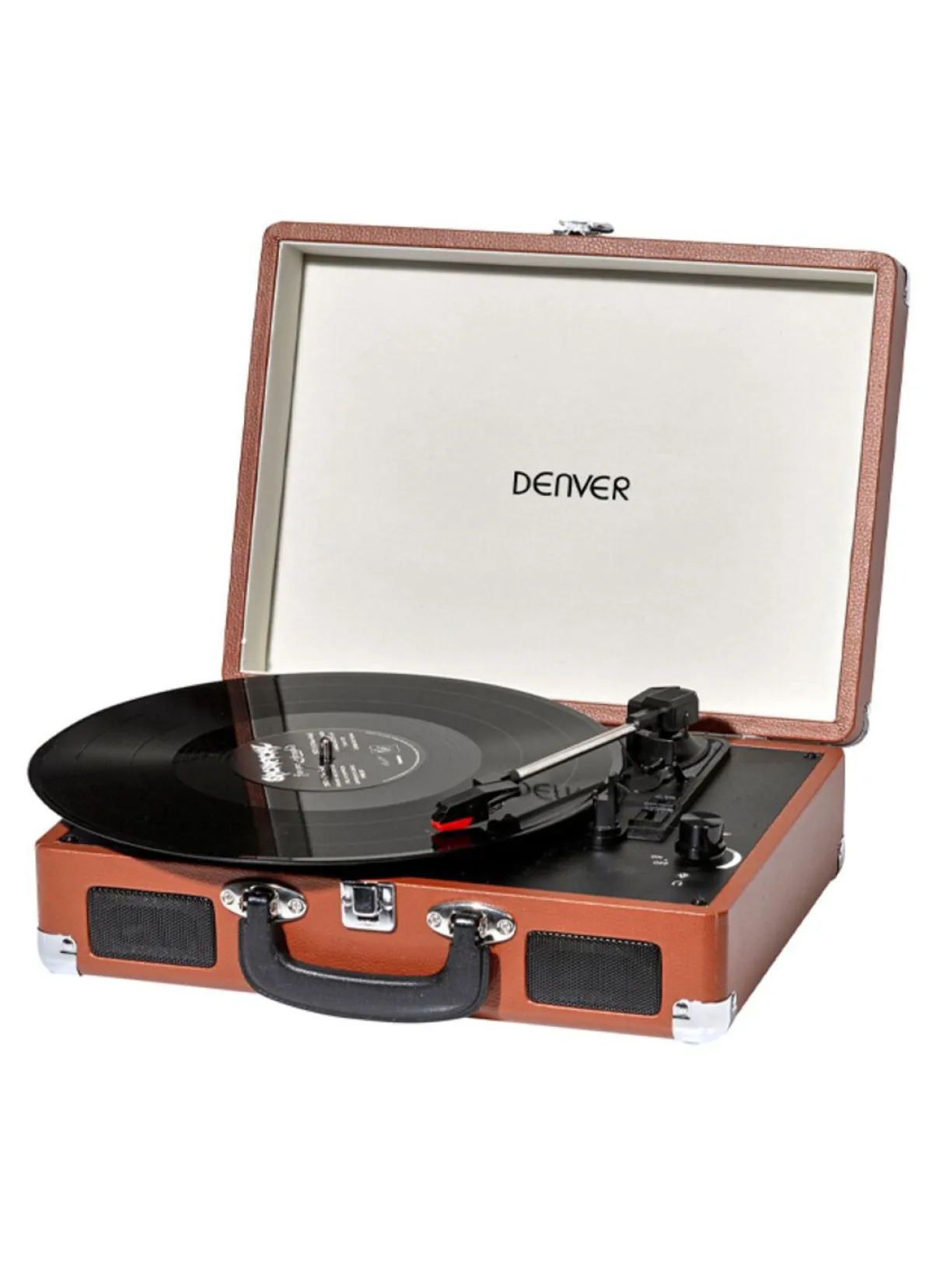 Discount BADER Denver VPL-120 Koffer-Plattenspieler mit Digitalisierungsfunktion BRAUN