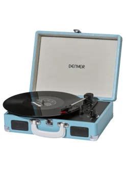 Hot BADER Denver VPL-120 Koffer-Plattenspieler mit Digitalisierungsfunktion BLAU