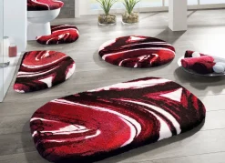 GRUND Designer-Badgarnitur in Supersoft Qualität ROT