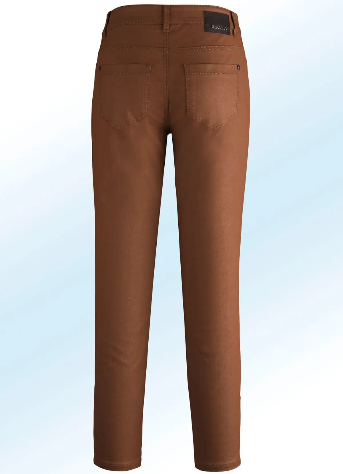 Hot ASCARI Dezent schimmernde Hose COGNAC