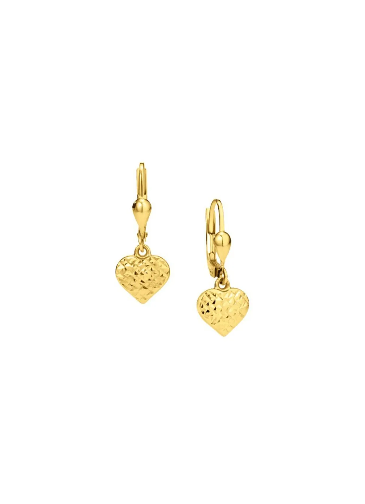 Outlet BADER Diamantiere Herz-Ohrringe aus Gold