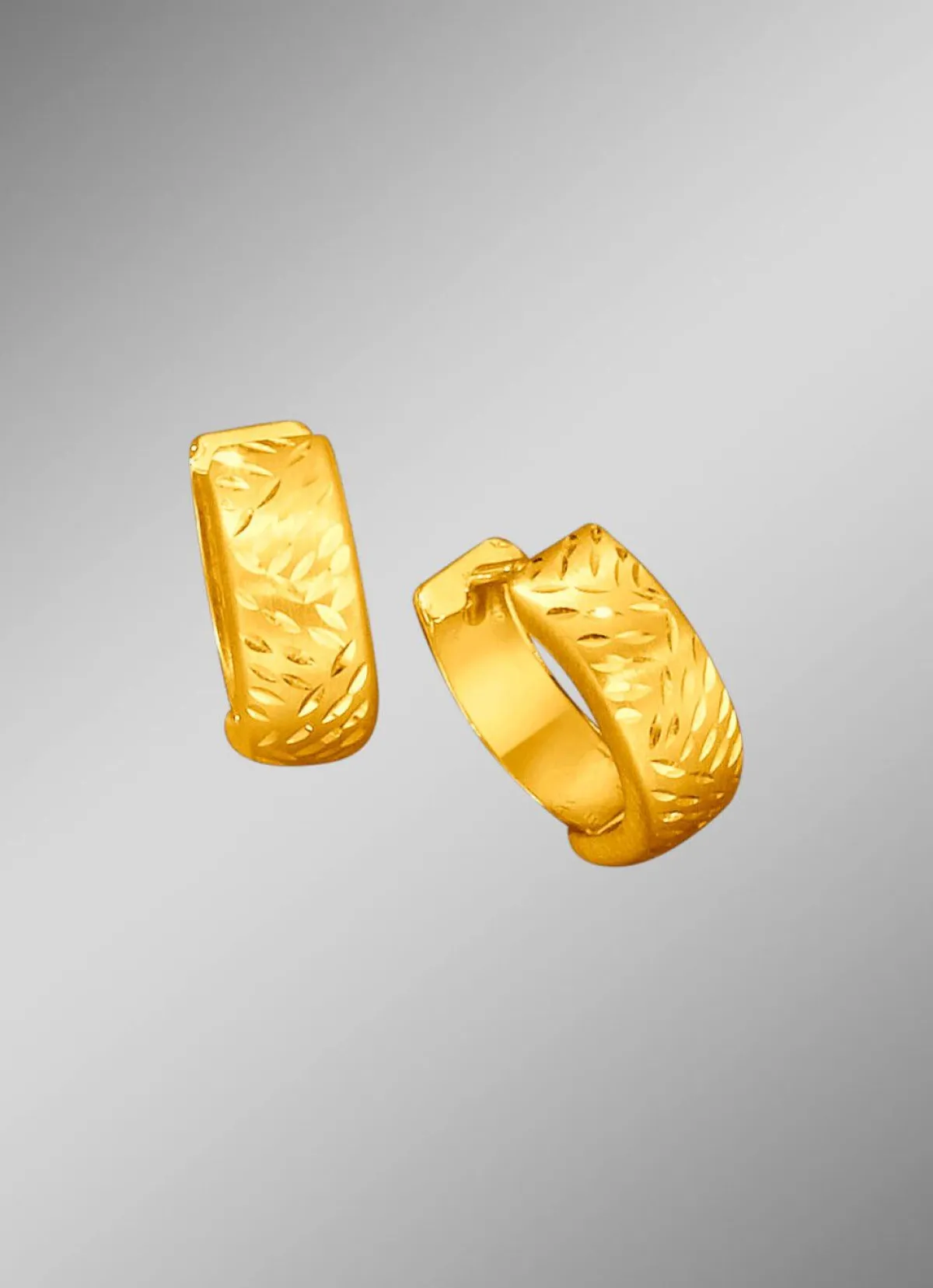 Outlet BADER Diamantierte Klappcreolen
