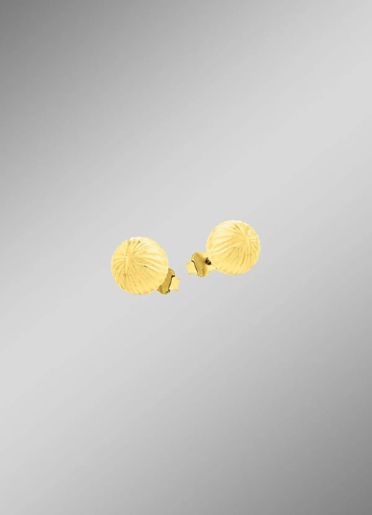 New BADER Diamantierte Kugel-Ohrstecker
