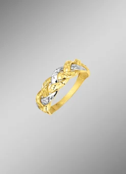 Clearance BADER Diamantierter Damenring in Bicolor
