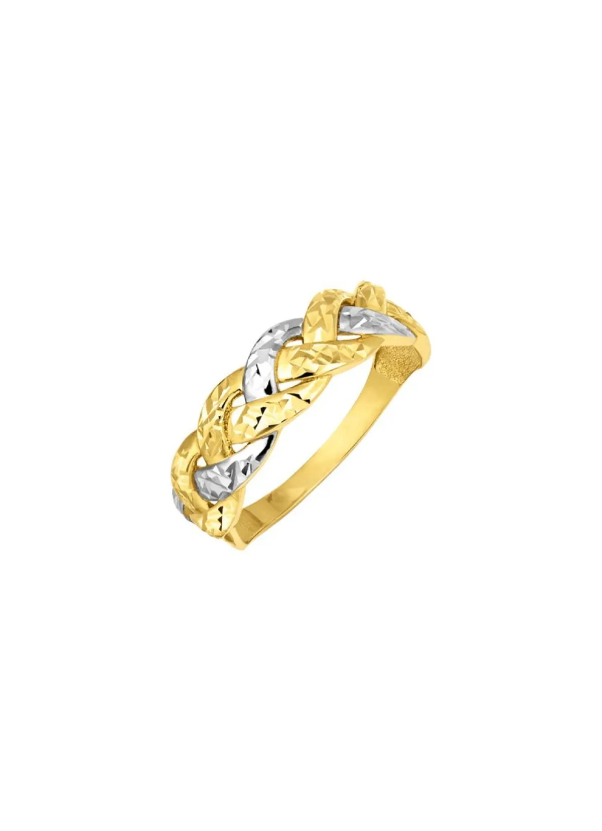 Clearance BADER Diamantierter Damenring in Bicolor