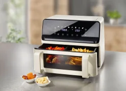 BADER Digitale Heißluftfritteuse mit Touchdisplay CREME