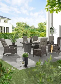Online BADER Dining-Set Bologna, 13-teilig grau