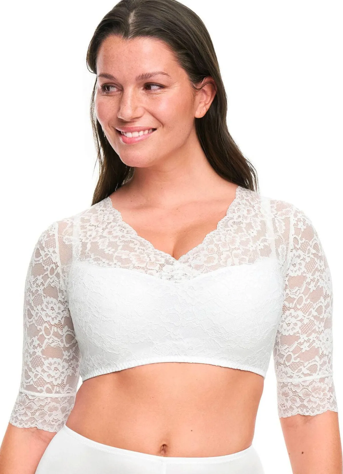 New SUSA Dirndlbluse WEISS