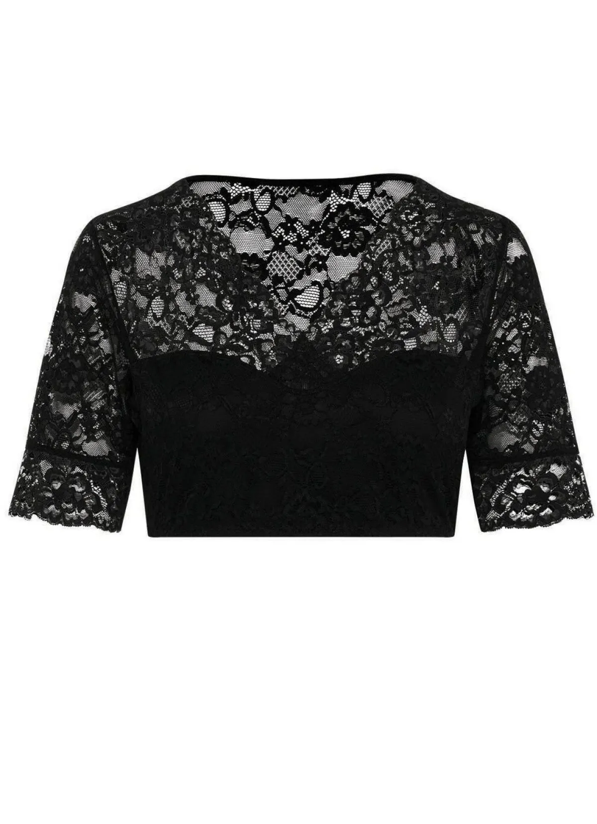 SUSA Dirndlbluse SCHWARZ