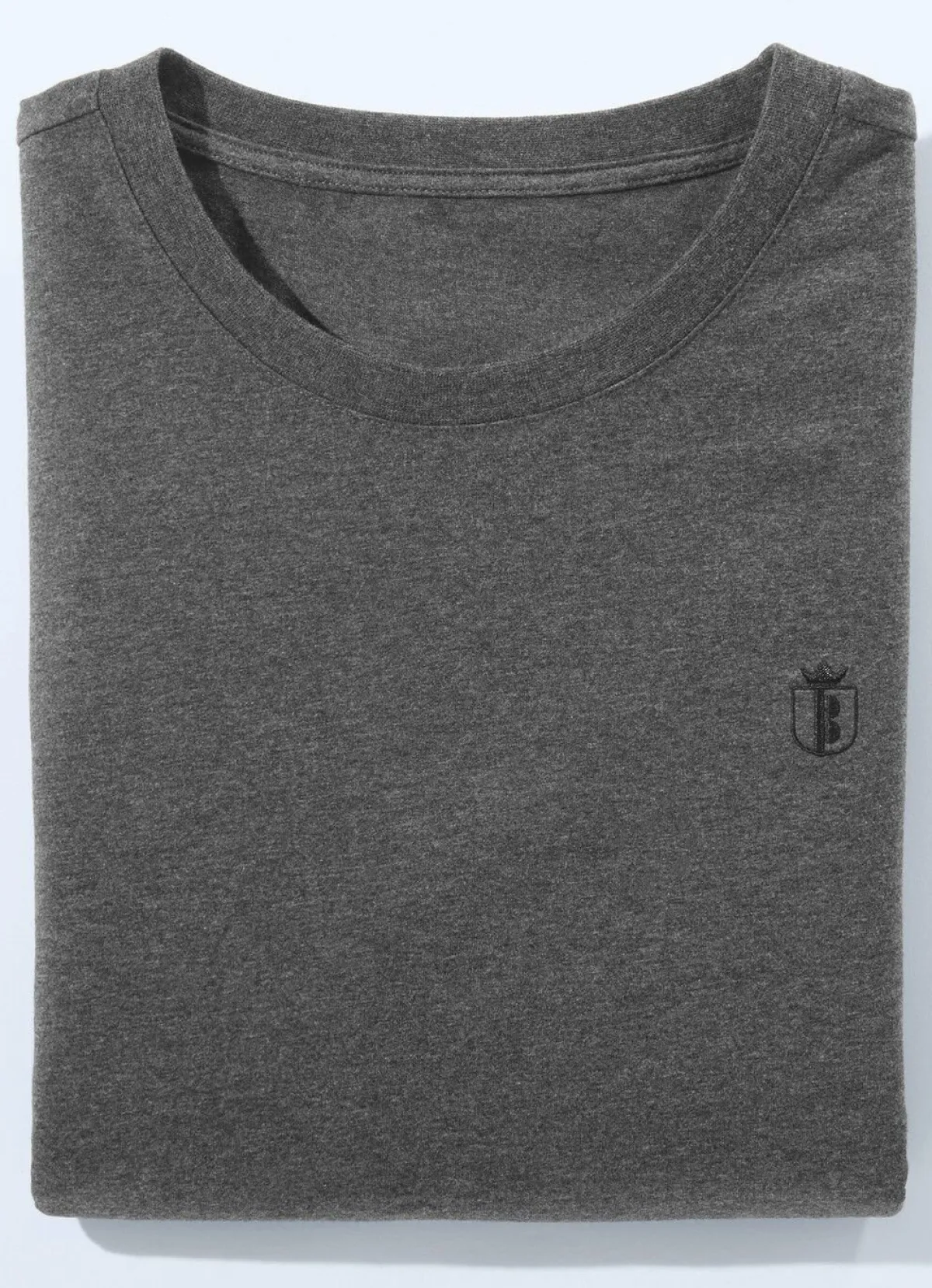 Sale BADER Doppelpack Shirt in 4 Farben 1x WEIß 1x DUNKELGRAU MELIERT