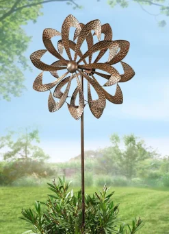Outlet BADER Doppel-Windrad aus Metall KUPFER
