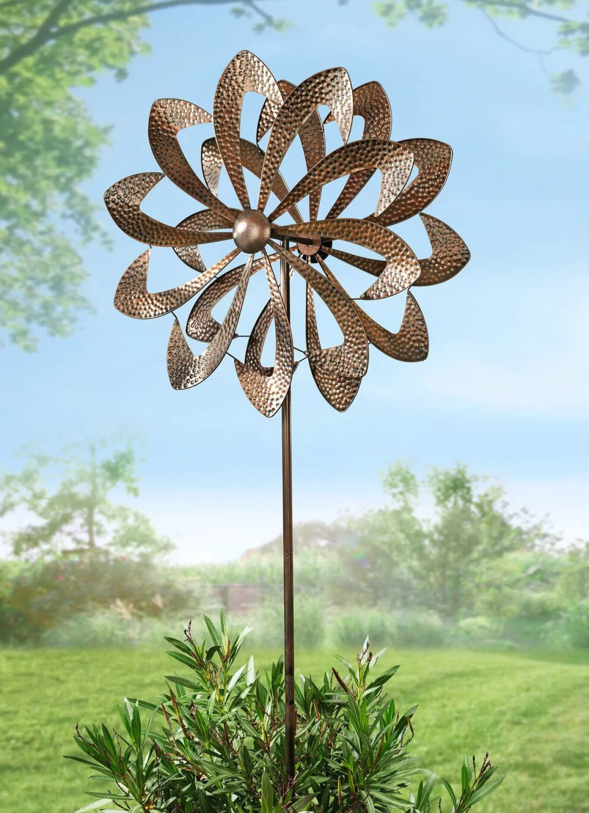 Outlet BADER Doppel-Windrad aus Metall KUPFER