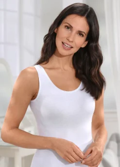 New BADER Dreierpack Hemden ohne Seitennähte 3X WEISS