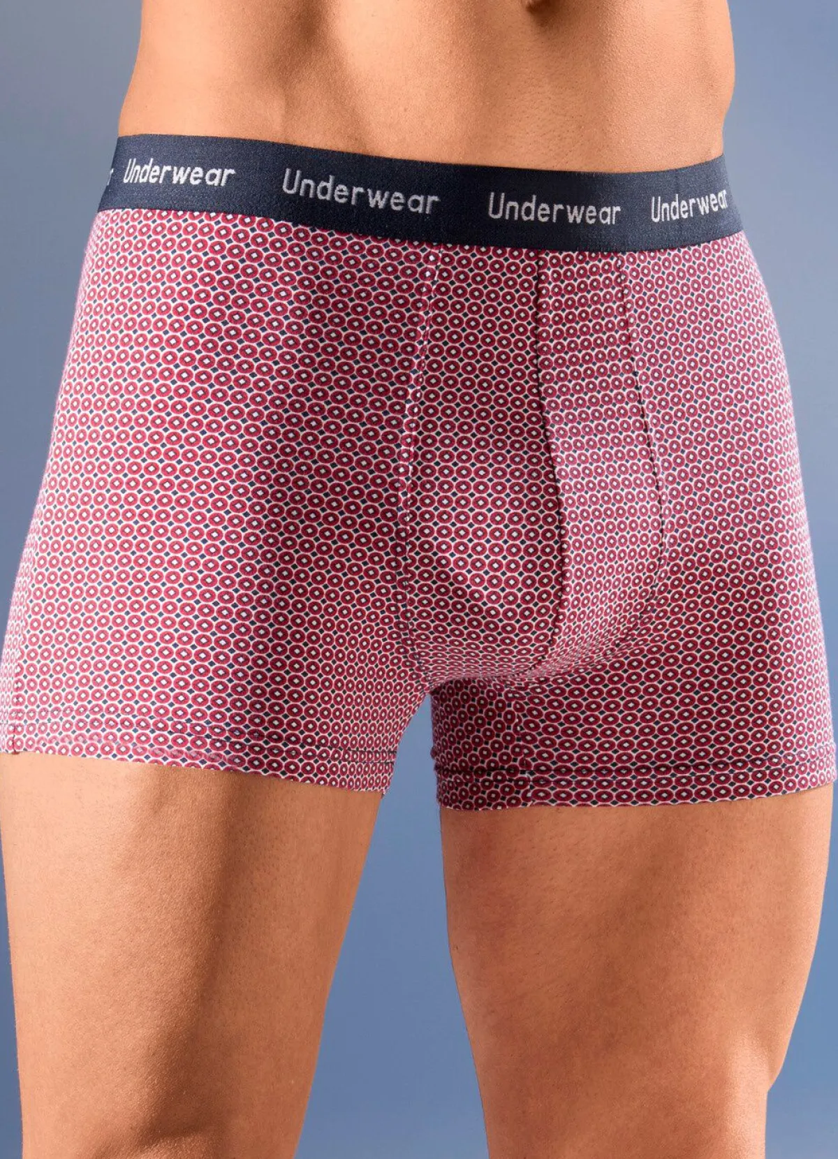 Sale BADER Dreierpack Pants mit Elastikbund 2X ROT-WEISS-MARINE, 1X UNI MARINE