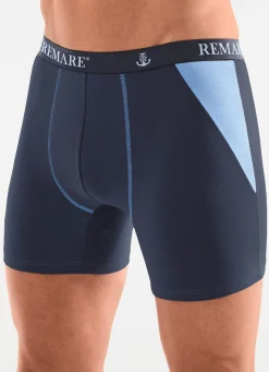 Sale BADER Dreierpack Pants mit Elastikbund 2X HELLBLAU-NAVY, 1X NAVY-HELLBLAU