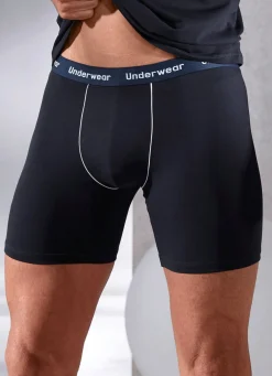 Hot brio Dreierpack Pants mit längerem Bein 3X NAVY