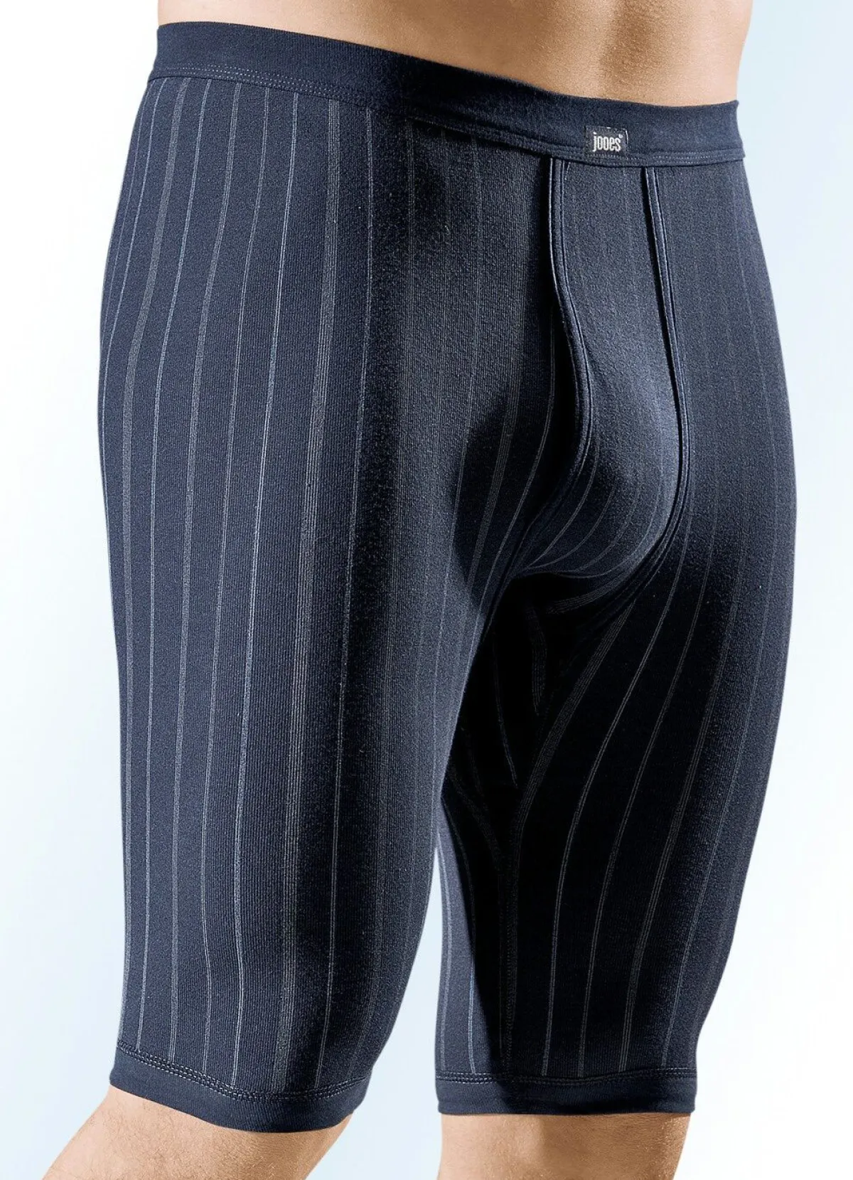 Discount BADER Dreierpack Unterhosen, knielang, aus Feinripp, marine 2X MARINE-BUNT, 1X UNI MARINE