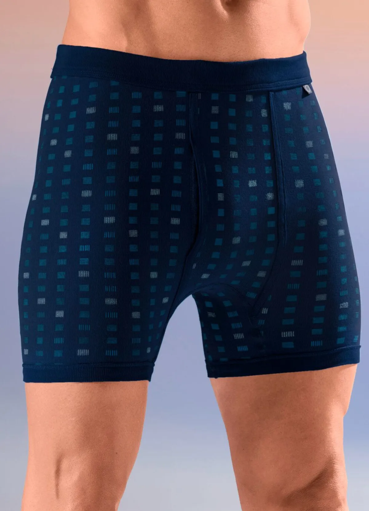 Sale BIO BY PFEILRING Dreierpack Unterhosen mit Alloverdessin 2X SMARAGD-BUNT, 1X NAVY-BUNT