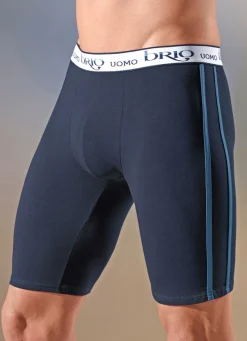 Online BADER Dreierpack Longpants mit Elastikbund 2x navy, 1x petrol