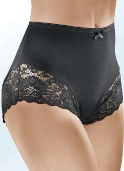 Best BADER Dreierpack Pants mit Elastikspitze SCHWARZ