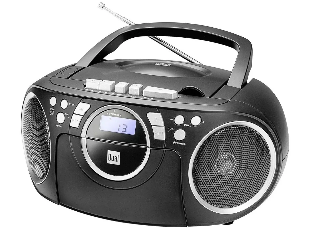 New BADER Dual P70 CD-/Radio-/Kassettenspieler SCHWARZ