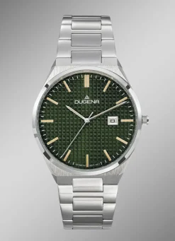 Hot DUGENA -Quartz-Herrenuhr mit Edelstahlbandgehäuse