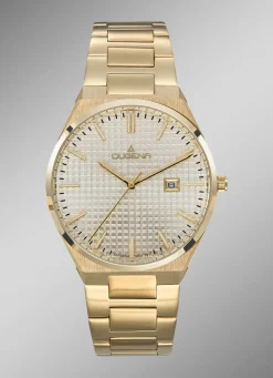 Hot DUGENA -Quartz-Herrenuhr mit Edelstahlbandgehäuse