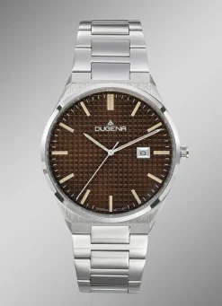 Discount DUGENA -Quartz-Herrenuhr mit Edelstahlbandgehäuse