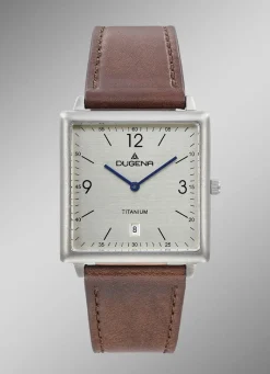 DUGENA -Quartz-Herrenuhr mit robustem Titangehäuse