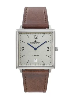 DUGENA -Quartz-Herrenuhr mit robustem Titangehäuse