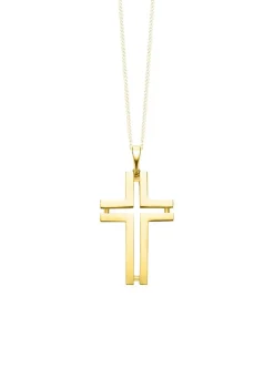 Discount BADER Durchbrochener Kreuz-Anhänger aus Gold