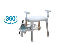Clearance BADER Dusch-und Badehocker aus hochwertigem Kunsstoff WEISS