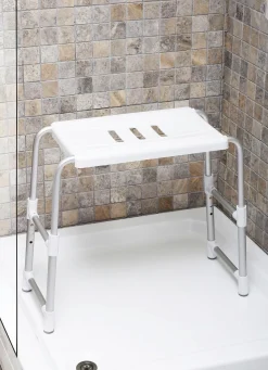 Sale BADER Dusch- und Badehocker mit XXL-Sitzfläche WEISS
