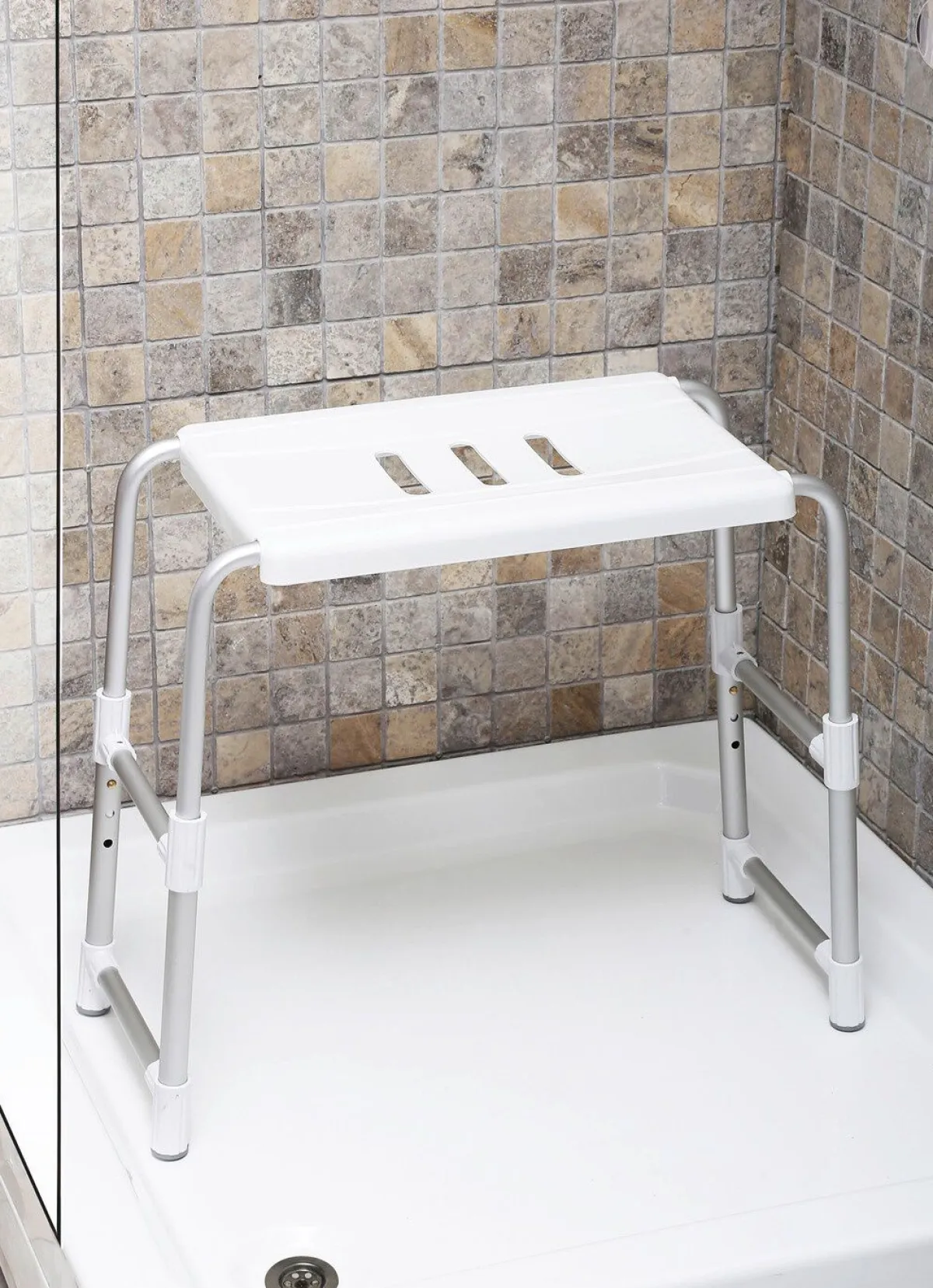 Sale BADER Dusch- und Badehocker mit XXL-Sitzfläche WEISS