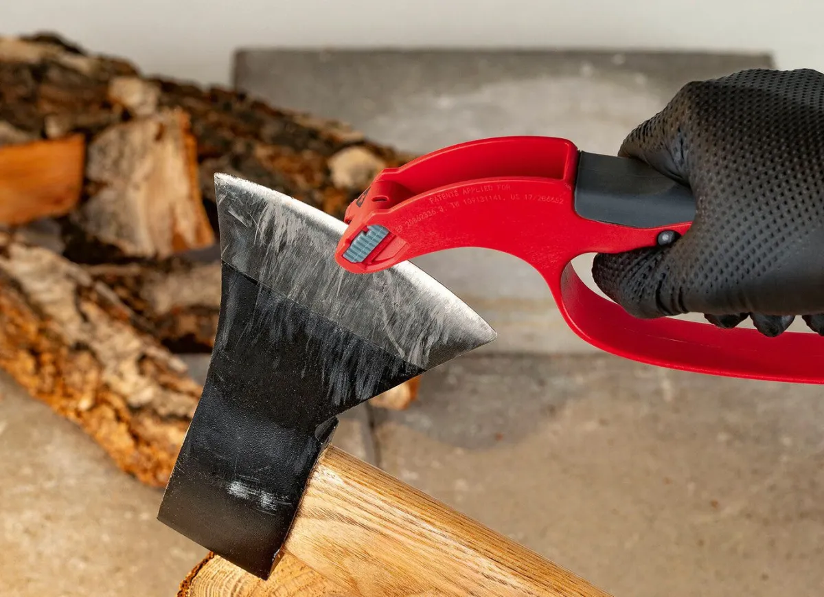 EASYMAXX Universal-Klingenschärfer ROT-SCHWARZ