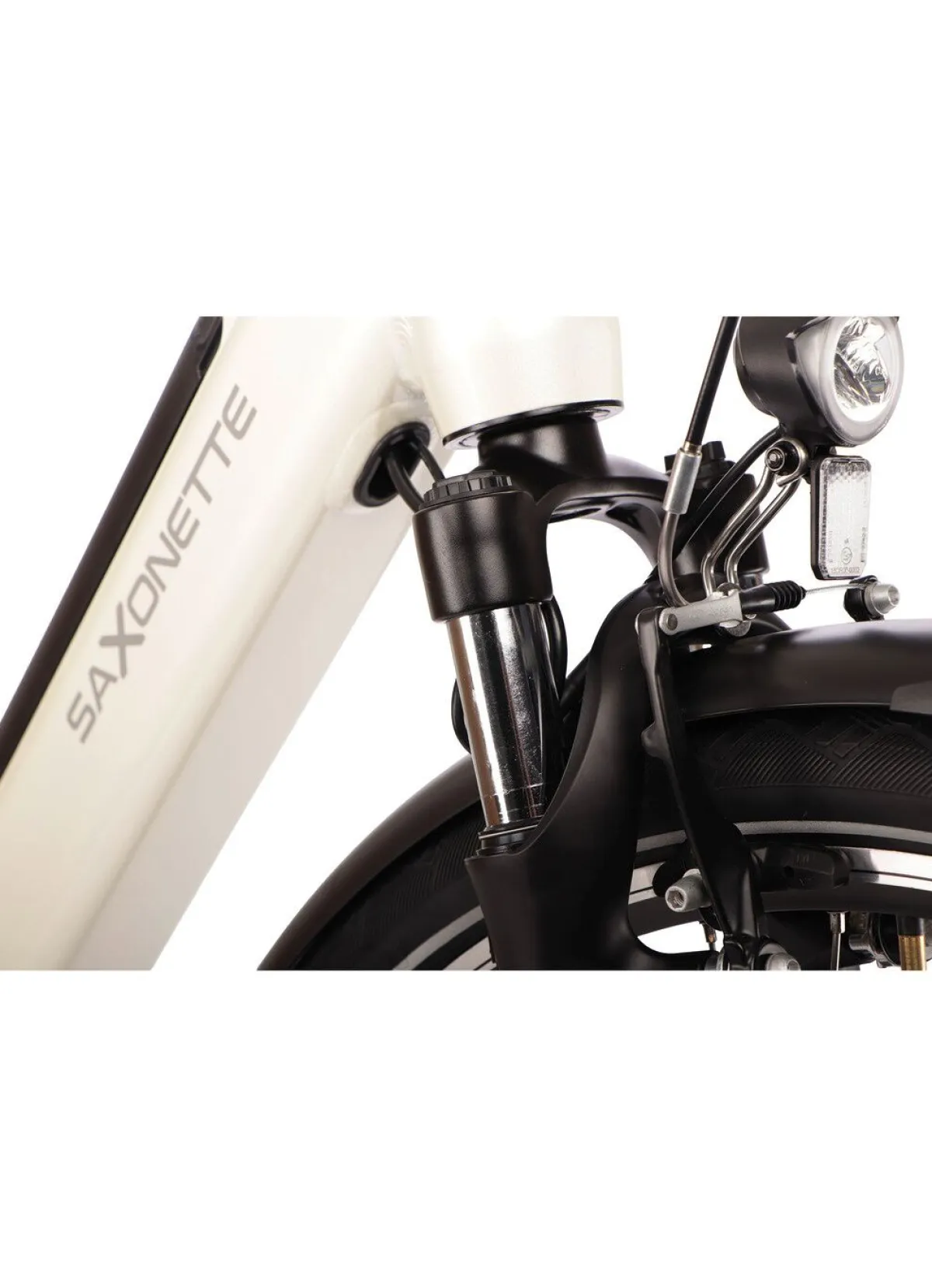 Best BADER E-Bike Comfort Plus 5.0 von Saxonette WEISS-GLANZ