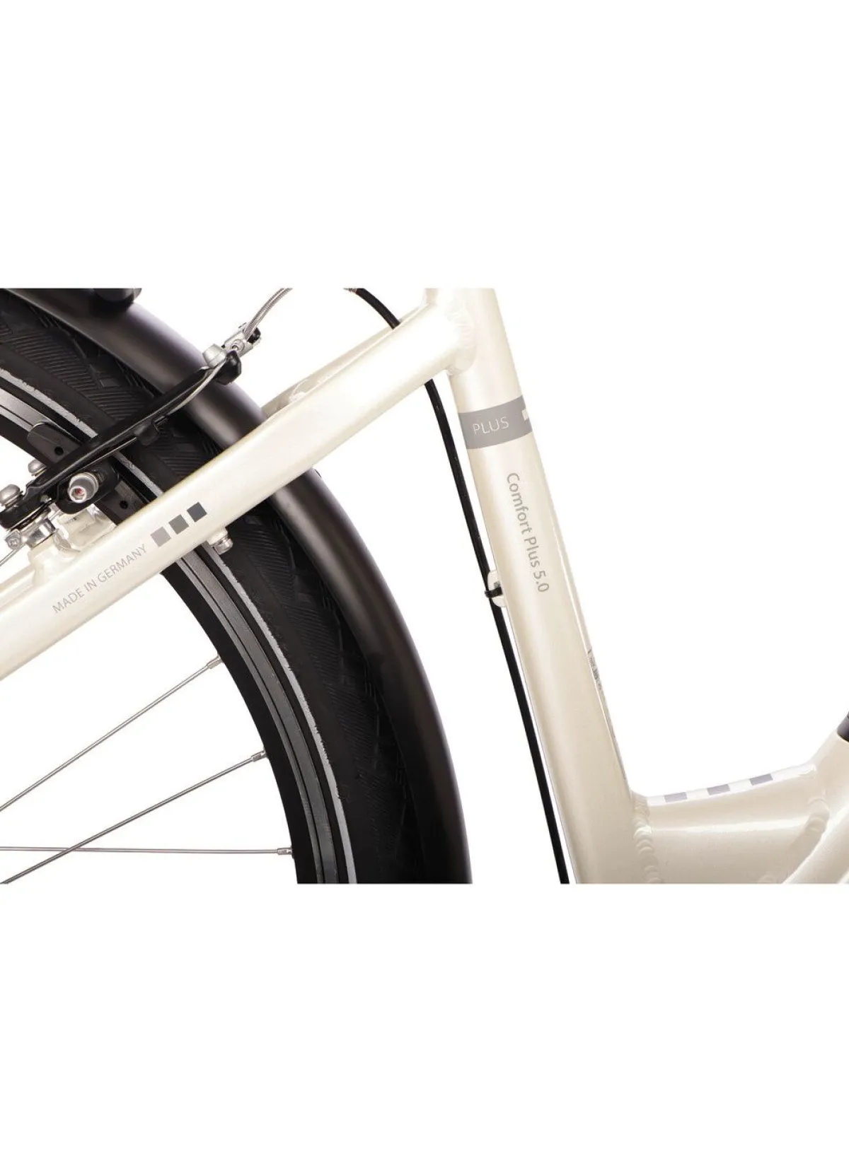 Best BADER E-Bike Comfort Plus 5.0 von Saxonette WEISS-GLANZ